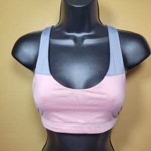 Victoria Sport Pink and Gray Sports Bra sz S